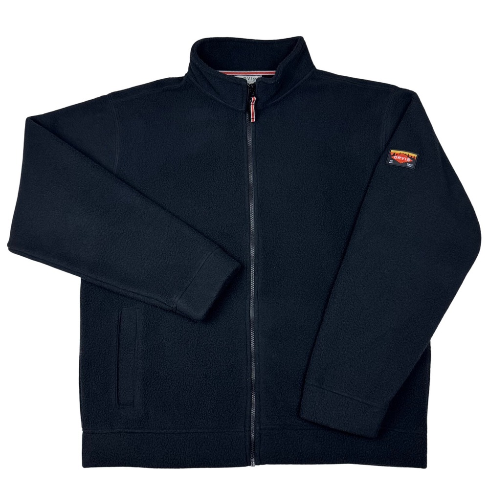 ORVIS Classic Collection Fleece Jacket Full Zip Black Mens Size L Large Outdoors